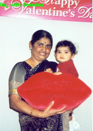 Baby Raj with Grandma